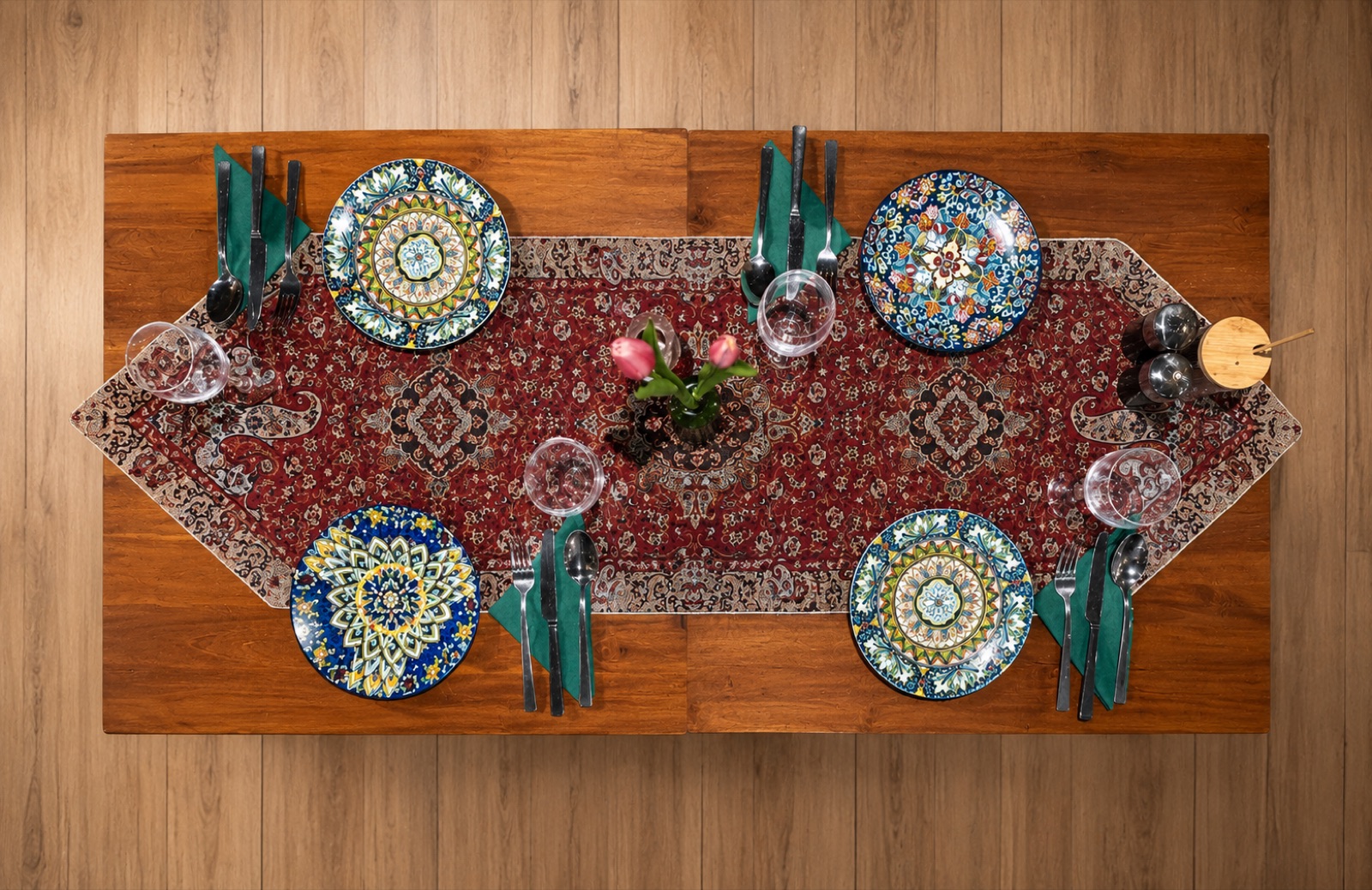 Gedeckter Tisch im Shiraz Restaurant Aachen